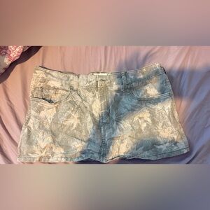 Hollister Co. Multi colored floral camo skirt